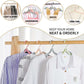 20 Pcs Foldable Travel Hangers - Portable Folding Collapsible Clothes Hangers Lightweight Travel Accessories Foldable Clothes Drying Rack Dorm Hanger for School Home with Clothesline