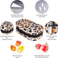 Serfeymi Weekly Travel Pill Organizer 2 Times A Day AM PM Upgraded Rainbow Pill Box 7 Day with Portable Zipper PU Leather Pill Case, Medicine Organizer for Pills, Vitamins, Fish Oils - Brown 02