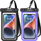 Universal Waterproof Phone Pouch-Waterproof Phone Case for iPhone 15 14 13 12 Pro Max XS Plus Galaxy S24+ S23 Up to 7",IPX8 Waterproof Cellphone Dry Bag Beach Vacation Cruise Ship Essentials-2 Pack