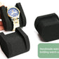 10 slots Aluminum watch case, Hard Deluxe watch storage organizer box with soft foam padding snug fit watches up to 55mm face