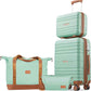 Luggage Sets 4 Piece, 20 Inch Expandable Carry On Suitcase with TSA Lock & Spinner Wheels, Lightweight Travel Luggage Sets with YKK Zippers (Green, 4 Piece Sets(14/20/DB/TB))
