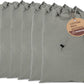 LFH Home Cotton Canvas Large Laundry Bag with Handle, Heavy Duty Drawstring Closure Washable Laundry Bags, School Travel, Home, Hotel, College Dorm, Organizer Sack, Toys Clothes 20x30 (Pack of 6)-Grey