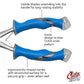 CUDA 10.25" Titanium Bonded Stainless Steel Freshwater Long Needle Nose Pliers #18113 Durable Fishing Hooks Remover, Ring Splitter with Crimper & Mono & Fluorocarbon Cutter
