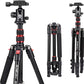 BONFOTO B690A Camera Tripod for Travel,Lightweight Aluminum Portable DSLR Tripod with 360 Degree Ball Head and Carry Bag, Camera Stand for Ring Light & Canon Nikon Sony DSLR
