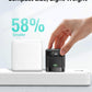 65W Retractable Wall Charger, PD Fast USB C Charger Block with Retractable Type C Cable, Travel Fast Charging Adapter with Foldable Plug for iPhone 16/15, MacBook Pro, iPad, Galaxy, and More