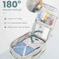 LOVEVOOK Travel Backpack for Women & Men 40L,Airline Approved Carry On Backpack Travel Essentials,TSA Carry on Luggage,Waterproof Personal Item Travel Bag,Suitcase with 3 Cubes,Light grey-Mint green