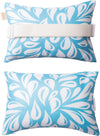 Adirondack Chair Head Resting Pillow&Cushion, Outdoor Waterproof Patio Decorative Pillows with Insert for Lounge Chaise Beach Chair Neck Support 2 Pack Size 11”*16” Lake Blue