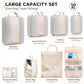 10 Set Compression Packing Cubes for Travel Women Mom,OlarHike Luggage Clothes Storage Gifts for Travelers,Airplane/Cruise/Car/Train Travel Essentials,Compressible Expandable Saver Space Bags(Beige) - Roamly