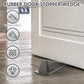 Frienda 2 Pcs Jumbo Door Stoppers Heavy Duty Door Stopper Tall up to 2inch Tall Wedge TPR Large Wedge Stackable Big Rubber Doorstop for Hotel Carpet Hardwood Concrete and Tile (Gray)