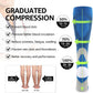 Kickticks 4 Pairs Compression Socks for Woman & Man Unisex 20-30mmHg Knee high Plus Size Wide Calves for Flying Running…