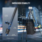 NEEWER LITETRIP LT07 61" Aluminum Travel Tripod for Camera w Pan Tilt Low Profile Ball Head, Arca QR Plate Compatible with Peak Design Tripod Plate V3, Dual Center Axis, Phone Holder, Max Load 22lb