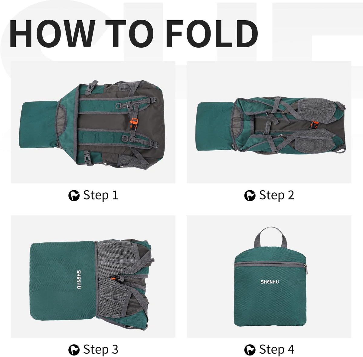 40L Hiking Backpack Lightweight Daypack Waterproof Travel Camping Backpack for Men Women Sport Packable - Roamly