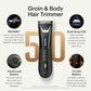 MANSCAPED® The Lawn Mower® 5.0 Ultra Groin & Body Hair Trimmer – Dual-Head SkinSafe® Trimmer & Foil Blades, Waterproof Wet/Dry Groomer, USB-C Rechargeable with Travel Case, Men’s Ball Shaver, Black