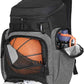 LARIPOP Basketball Backpack Bag with Ball Compartment Ventilated Shoe Compartment for Men Youth Soccer Volleyball Training