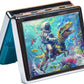 Cute and Portable Metal Pill Organizer – 8 Compartments, Elegant Chrome Finish, Ideal for Travel and Daily Use (Astronaut Riding Dinosaur)