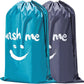 HOMEST 2 Pack XL Wash Me Travel Laundry Bag, Dirty Clothes Organizer, Large Enough to Hold 4 Loads of Laundry, Easy Fit a Laundry Hamper or Basket