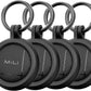 LiTag Duo - Dual System Tracker for iOS or Android, Bluetooth Tracking Tag/Key Finder/Luggage Tracker/Item Locator, Compatible with iOS Find My or Google Find Hub App (4 Packs)
