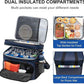 EVERFUN Small Cooler Bag 24/48 Can Insulated Lunch Box Double Deck Soft Leak-Proof Waterproof Collapsible Ice Chest for Men Women Work Travel Car Trip Picnic Beach