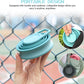 Nefeeko Collapsible Water Bottle,17oz(500ml) Reuseable BPA Free Silicone Foldable Water Bottles for Travel Gym Camping Hiking, Portable Leak Proof Sports Water Bottle with Carabiner