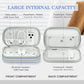 FYY Electronic Organizer, Travel Cable Organizer Bag Pouch Electronic Accessories Carry Case Portable Waterproof Double Layers All-in-One Storage Bag for Cable, Cord, Charger, Phone, Blue Pattern