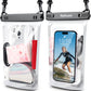 Large Floating Waterproof Phone Pouch, 2Pack Cell Phone Dry Bag for iPhone 16 15 14 13 12 Pro Max Galaxy S24 S23 S22 All Phones, Float Water Proof Bag for Beach Water Park (Frosted + Frosted)