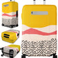 Slohif Luggage Cover for Suitcase Tsa Approved Protector - Luggage Sleeve Large Suit Case Cover Travel Stretch Baggage Case Protective Washable Fit 29-30 Inch Patchwork L