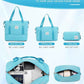 LONG VACATION Carry On Luggage Sets 3 Piece 20 Inch Suitcase Set, ABS+PC Hardshell Lightweight Travel Luggage with Spinner Wheels & YKK Zipper TSA Lock (Blue and Pink, 20 INCH)
