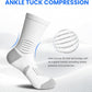 IRAMY Crew Compression Socks Athletic Running Socks for Men Women Plantar Fasciitis Relief 3/6 Pairs