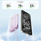 Portable Charger 20000mAh 30W Fast Charging, Power Bank with Built-in Cables & LED Display, USB C Battery Pack for iPhone 16/15/14, Samsung, iPad and Android Phones, Ideal for Travel -Purple