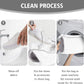 HEAVYWOOD Shoes Bag for Washing Machine Reusable Shoe Cleaning Washing Machine Bag Sturdy Anti-Rust Zipper 15.7’’*7.8’’ Shoe Laundry Bag for Washer and Dryer for Sneakers, Trainers (White, 2Packs)