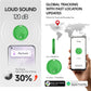 FindTag Duo - Dual System Tracker for iOS or Android, Bluetooth Tracking Tag/Key Finder/Luggage Tracker/Item Locator, Compatible with iOS Find My or Google Find Hub App (Green)