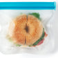 (re) zip 10-Pack Reusable Sandwich Lunch Bags | BPA-Free, Food Grade, Leakproof, Freezer Safe, Dishwasher Safe, Travel Friendly | 3.5 Cup / 28-Ounce | Aqua