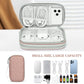 FYY Electronic Organizer, Travel Cable Organizer Bag Pouch Electronic Accessories Carry Case Portable Waterproof Double Layers All-in-One Storage Bag for Cable, Cord, Charger, Phone, Pink Pattern