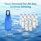 Waterdrop Gravity Water Filter Straw, Camping Water Filtration System, Water Purifier Survival for Travel, Backpacking and Emergency Preparedness, 1.5 gal Bag, 5 Stage Filtration