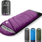 Sleeping Bags for Adults Cold Weather,Portable, Waterproof,Lightweight Sleeping Bag for Tall Girls Boys with Compression Sack for Warm Camping, Hiking, Outdoor & Indoor
