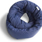 Huzi Infinity Pillow - Home Travel Soft Neck Scarf Support Sleep (Navy)