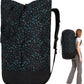 College Laundry Bag, 115L Extra Large Laundry Backpack with Shoulder Straps, Heavy Duty Backpack Laundry Bag, Large Laundromat Bag, Dorm Laundry Bags for Travel, Laundromat, Apartment, Beach, Camping