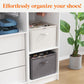 Lifewit Shoe Storage Organizer for Closet, Fits 12-16 Pairs, Large Shoe Box Storage Containers with Clear Cover and Reinforced Handles, Foldable Storage Bins Fits for Boots Heels Sneakers White