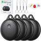 Tags-4 Pack, Smart Bluetooth Tracker Work with Apple Find My, Key Finders and Find My Tracker, Game Changer Waterproof Smart Tag with Key Ring GPS Tracker Tag for Keys/Luggage/Wallet/Pets etc