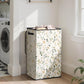 SOLEDI Laundry Hamper with Lid, 90L Tall & Large Floral Laundry Basket, Collapsible Clothes Hamper with Removable Bag, Dirty Hampers for Bedroom, Bathroom, Laundry Room