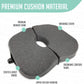 Premium Foldable Travel Tailbone Seat Cushion - for Relief of Lower Back, Sciatic, Butt and Tailbone Pain - for Home & Office Use, Perfect for Travel or Driving