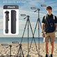 68" Lightweight Camera Tripod Stand, Compact Portable Travel Aluminum Tripod for DSLR/SLR, Compatible with Canon/Nikon/Phone (Supports 8.8 lbs, Weighs 2.46 lbs) Black