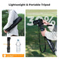 K&F Concept Camera Tripod, 75" Lightweight Portable Travel Outdoor DSLR Tripods for Camera Phone Video Recording Tripod Stand, Cellphone Clip for Smartphone Live Streaming Vlog, Black