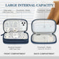 FYY Electronic Organizer, Travel Cable Organizer Bag Pouch Accessories Carry Case Portable Waterproof Double Layers All-in-One Storage for Cable, Cord, Charger, Phone, Earphone Navy