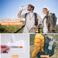 1L Hiking Collapsible Water Bottles, 33OZ BPA-Free Plastic Flasks, Reusable Drink Bags, Foldable Backpacking Water Bottle for Travel Camping Hiking (4-Pack)
