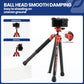 Fotopro Carbon Fiber Tripod 1.7lbs Ultralight 62 Inch Portable Compact Travel Tripod for Camera DSLR Load up to 22lbs X-Aircross 3 Lite Orange