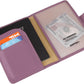 ZOPPEN Passport Holder Women, Passport Cover Travel Wallet Rfid Blocking Passport Wallet Cover Case Travel Essentials Document Organizer, Elegant Purple