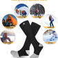 SNOW DEER Upgraded Rechargeable Electric Heated Socks,7.4V 2200mAh Battery Powered Cold Weather Heat Socks for Men Women,Outdoor Riding Camping Hiking Motorcycle Skiing Warm Winter Socks