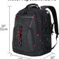 KROSER Travel Laptop Backpack 18.4 inch XXXL Computer Backpack Stylish College Backpack with RFID Pockets USB Charging Port REFLECTIVE STRIPS Water-Repellent Day pack for Business/Men - Roamly