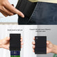 Slim RFID Blocking Wallets,Pop Up Minimalist Card Holder for Men & Women Metal Thin Front Pocket Wallet Credit Card Holder with Elastic Coin Pocket,6-12 Card Capacity,Black